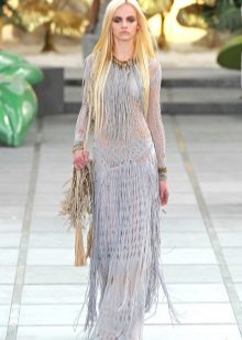 Boho Fringe Fringe Dress Closed