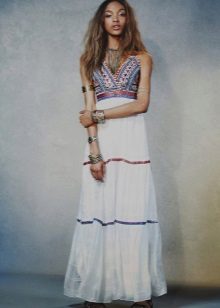 Boho style dress with stones