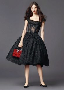 Dress magnificent in retro style evening