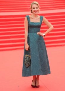 Rinata Litvinova in a retro dress