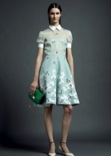 Dress in the style of 40's a-line silhouette