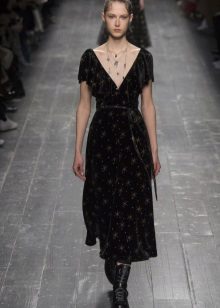 Slim Low Neck Midi Dress