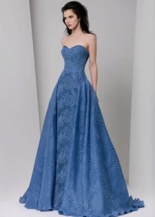 Dress fitted blue