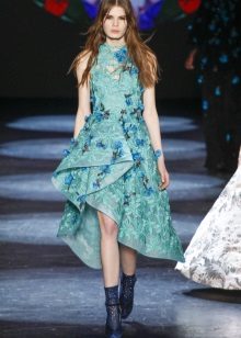 Fitted Asymmetrical Prom Dress