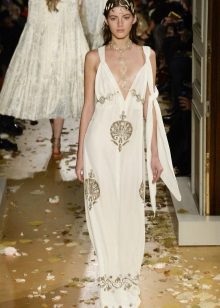 Fitted Flared Greek Dress