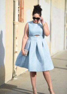 A fitted dress for full a-line