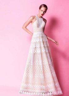 Fitted dress a-line lace