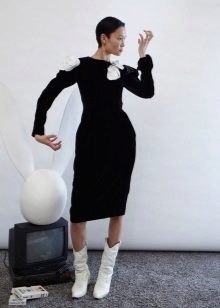 Winter dress black direct