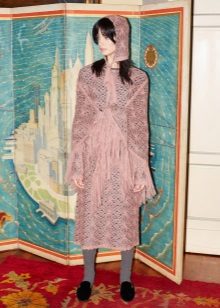 Crochet winter dress