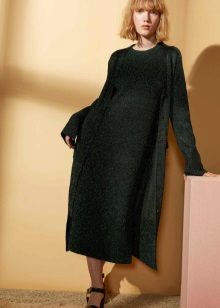 Winter dress green