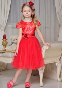 A-line dress for girls 6-8 years old