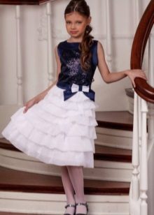 Dress for girls 9-11 years fitted