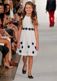 A-line summer dress for girls 5-8 years old