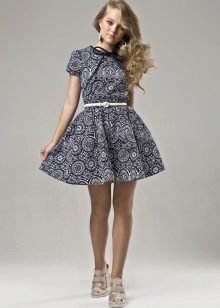 Summer short puffy dress for girls 12-14 years old