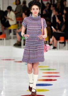 colored tweed dress