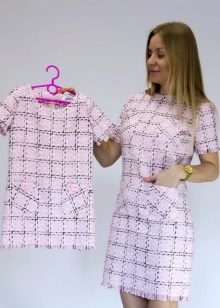 delicate tweed dress