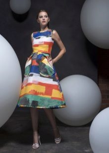 Dress for girls 15-16 years of A-silhouette