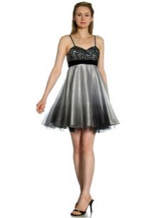 sequin organza cocktail dress