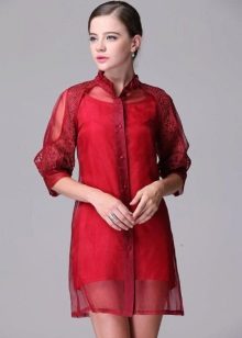 organza and silk dress