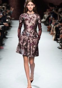 floral brocade dress