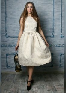 plain brocade dress
