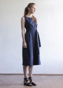 navy poplin dress