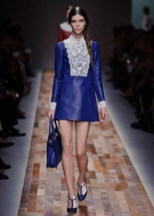 Accessories for a blue leather dress