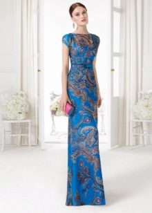 Clutch for a blue sheath dress