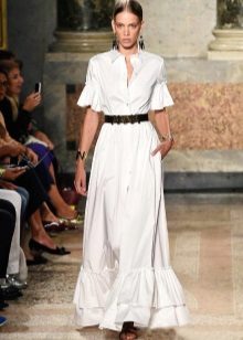 Belt to a dress-shirt to the floor