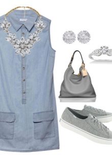 Sneakers for a short dress-shirt