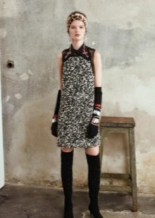 Boots for a gray dress