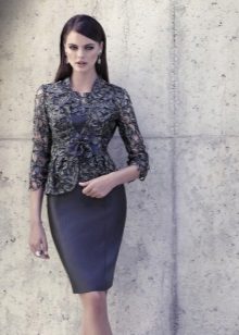 Jacket for a blue sheath dress