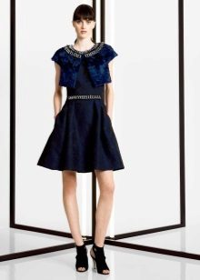 bolero to a blue dress