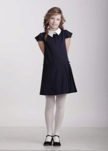 School dress for girls with short sleeves