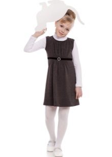 School dress for girls gray