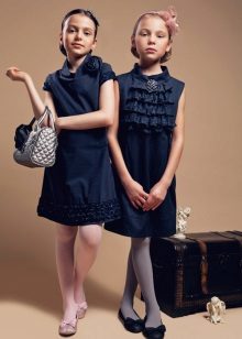 School dresses for girls blue