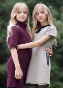 Dresses for girls from knitwear