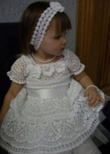 Crocheted baby dress