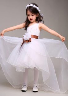 Prom white transforming dress in kindergarten