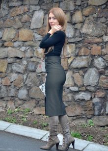 Midi Pencil Skirt