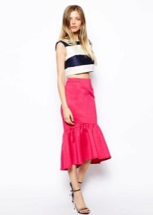 Skirt with frill
