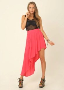 Chiffon Asymmetric Skirt