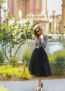 Layered Mid-Length Sun Skirt