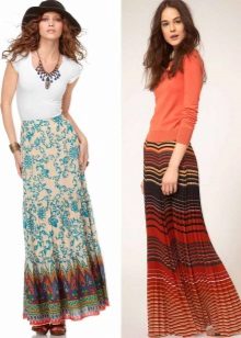 ornament maxi skirts