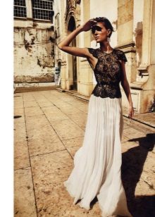 summer white pleated skirt