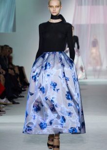 evening skirt on the floor