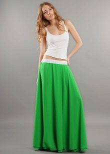 plain long summer skirt