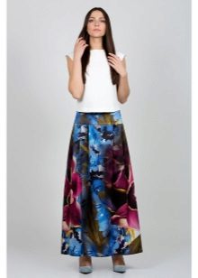 bright long summer skirt