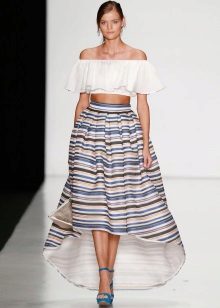 long striped summer skirt