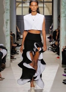 long summer cascade skirt